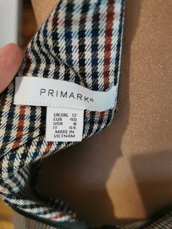 Szara sukienka w drobną karteczkę Primark rozmiar L
