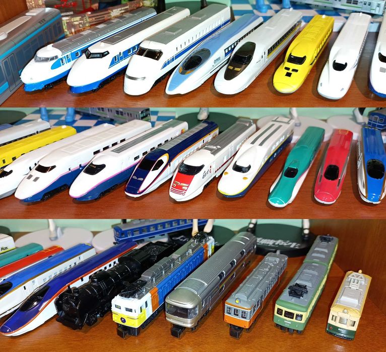 Металеві моделі поїздів виготовлені в Японії