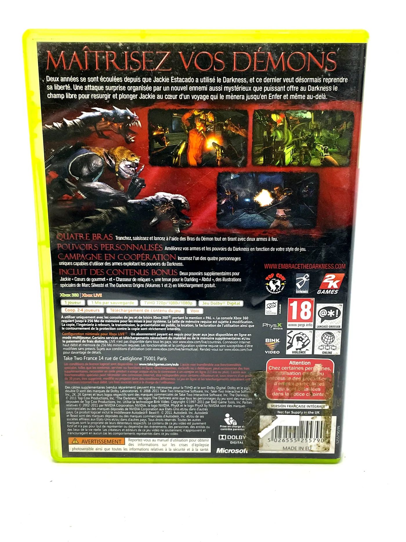 The Darkness II Xbox 360 Po Angielsku
