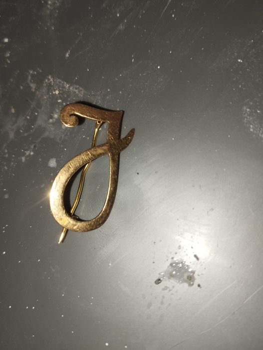 Alfinete em ouro 19.2k