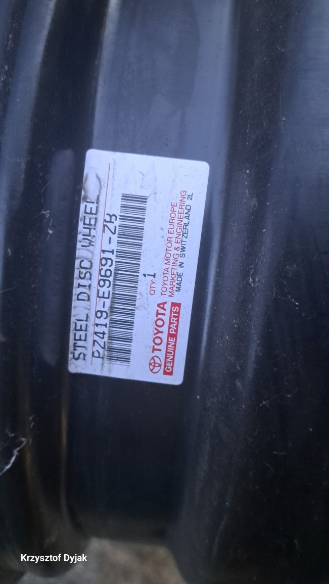Felgi Toyota corolla verso