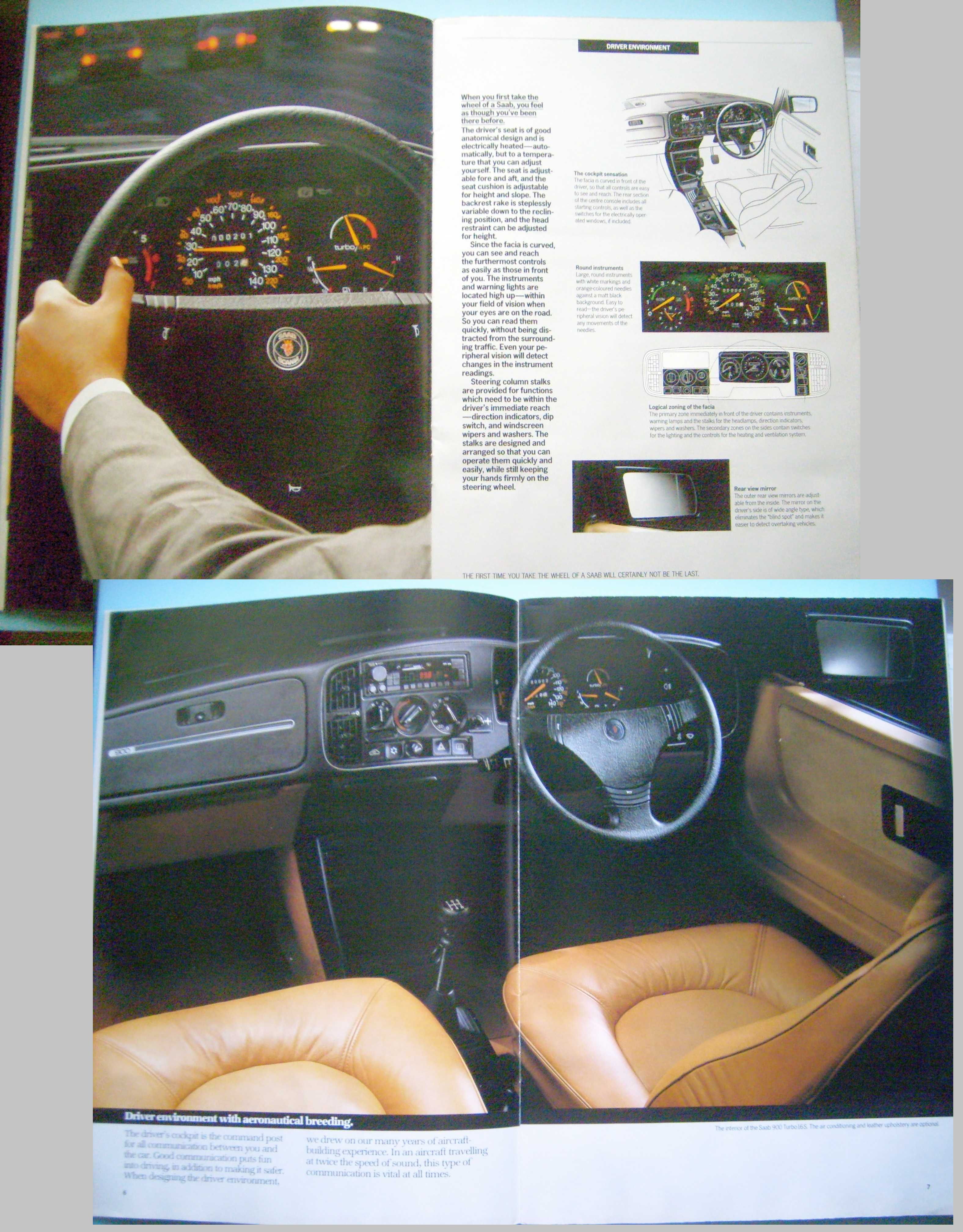SAAB 900 / Turbo / Turbo 16 / Turbo 16 S * prospekt 1986 GB, 42 strony