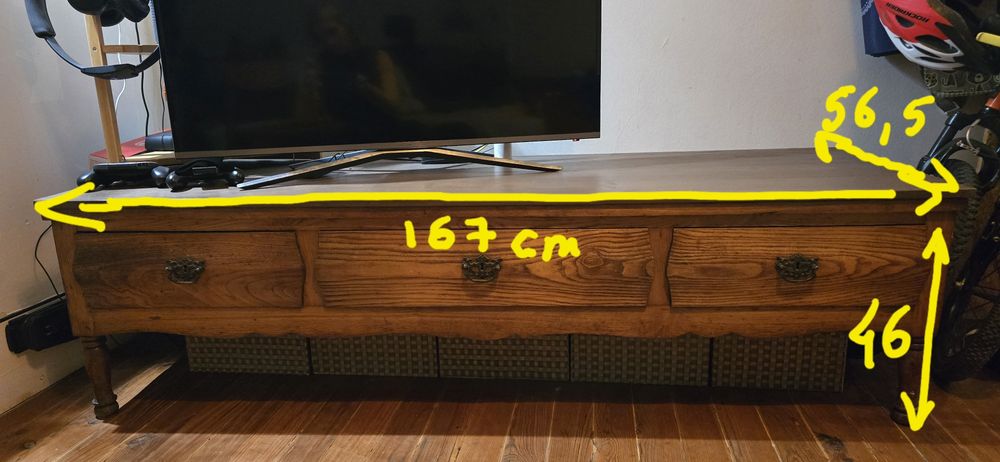 Móvel TV madeira - estilo vintage