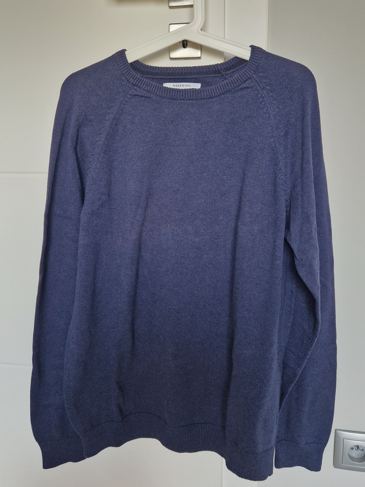 granatowy sweter reserved xl