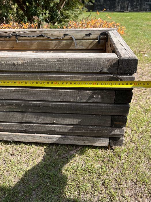 Skrzynka / Kwietnik Ogrodowy Drewniany 60x40x33 cm