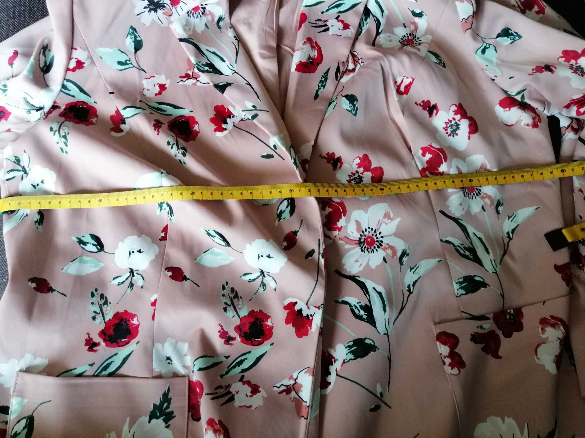 Piękna satynowa marynarka plus size garnitur 5xl 50