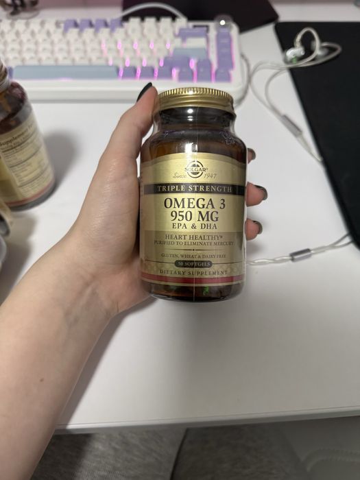 OMEGA 3, рибʼячий жир, 950мг, 50 капусул