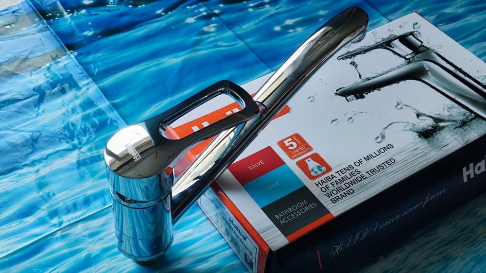 Змішувач, смеситель для умывальника Haiba Germes Chr-555 Nut