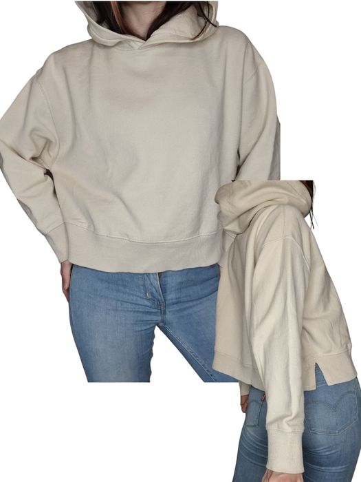 Oversizowa bluza zara beżowa rozmiar od L 40 do xxl 44