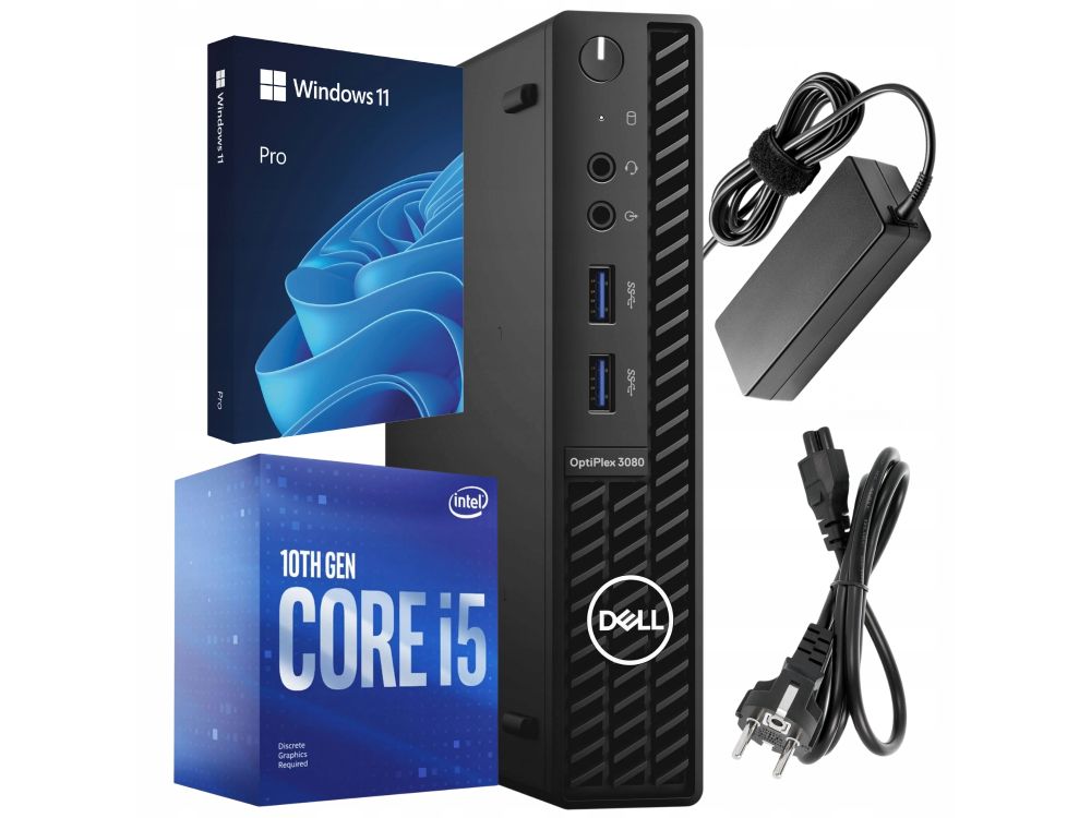 Dell Optiplex 3080 Tiny Intel i5 mini PC 16GB DDR4 512SSD Win11 Pro
