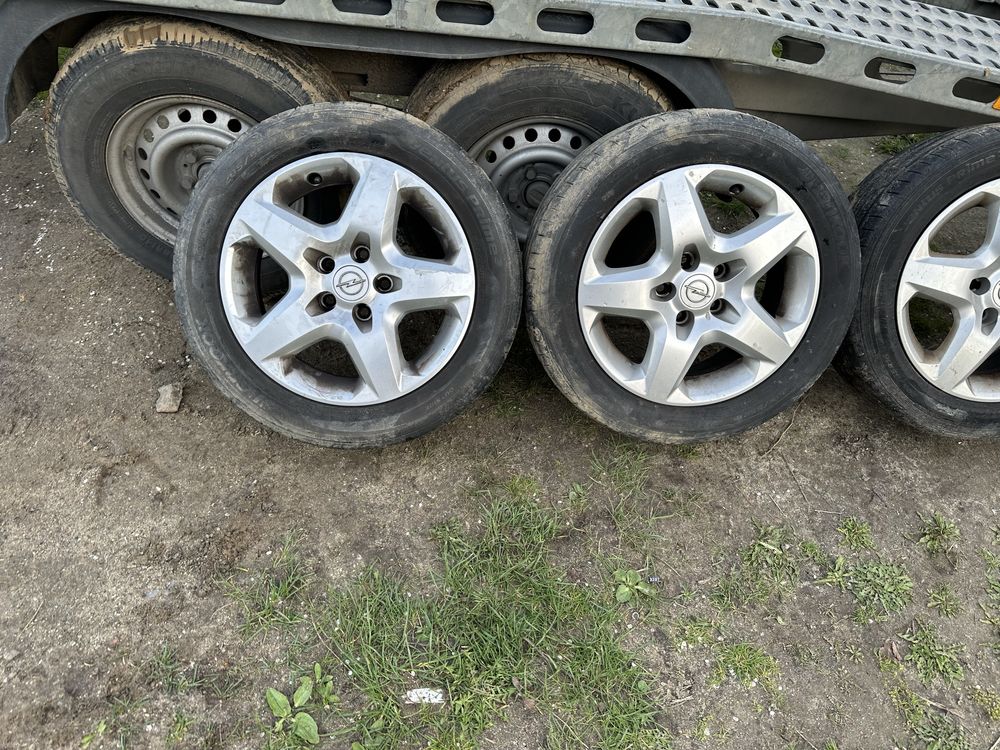 Opel astra H III 3 koła felgi strukturalne opony lato 205/55r16