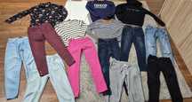 Paka ubrań 34 XS 158 164 bluzy spodnie dresy