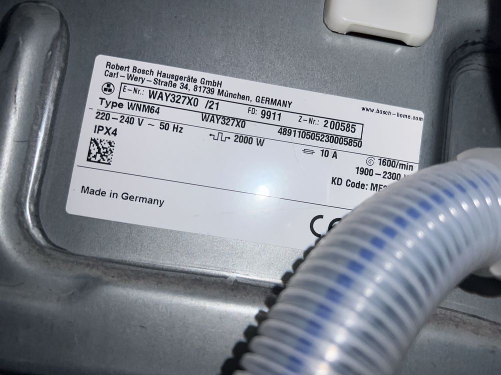Пральна машина Bosch  WAY327X0 HomeProfessional Німеччина
