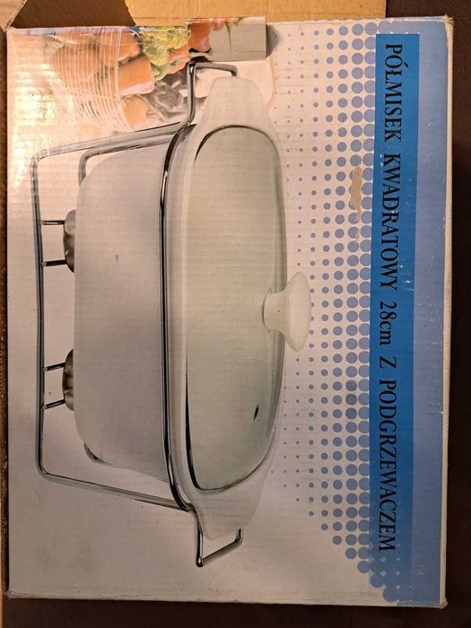 Naczynie żaroodporne z podgrzewaczem