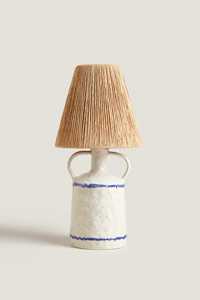 lampa z ceramiczną podstawą Zara Home