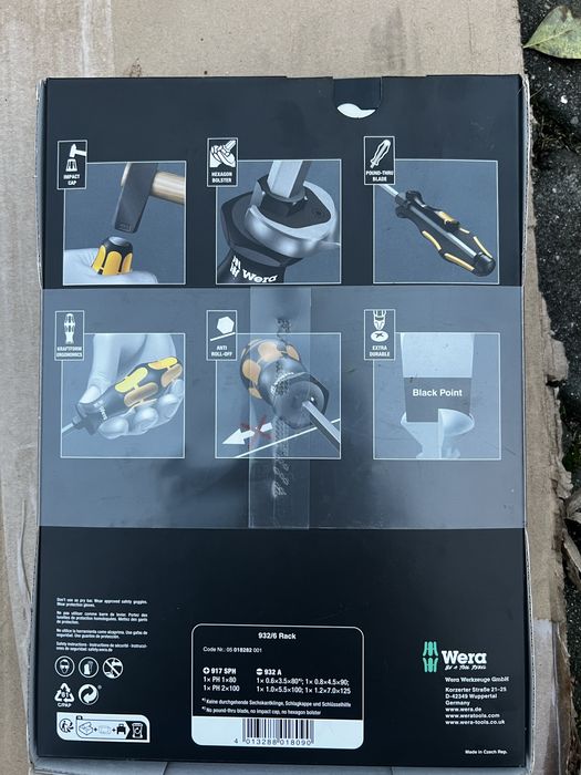 Narzedzia Knipex, wybijaki, srubkrety, grzechotka z nasadkami wera