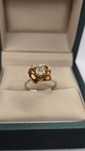 Wyjatkowy zloty.piersciknek z diamentem 0,50 ct