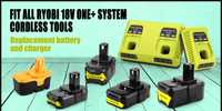 Ładowarka akumulatora RYOBI podwójna DUAL do akumulator 18 ONE+ SYSTEM