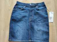 Nowa spódnica jeansowa  rozciągliwa H&M super na wiosnę lato roz s