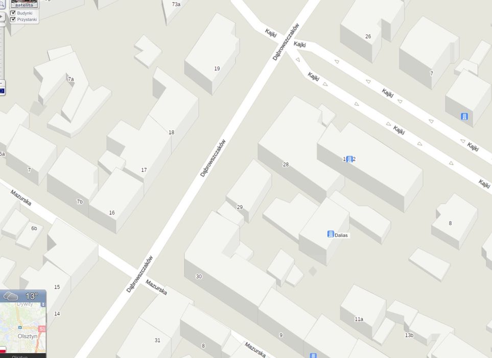 Podziemne Miejsce parkingowe Olsztyn Dąbrowszczaków, punkt ładowania