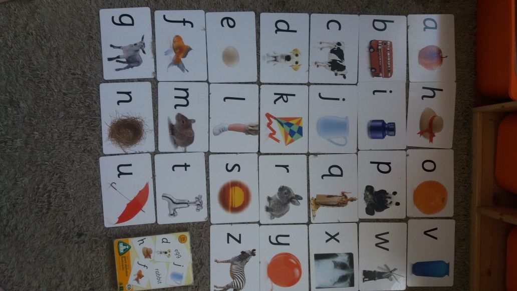 język angielski flashcards ELC alfabet bardzo duże karty