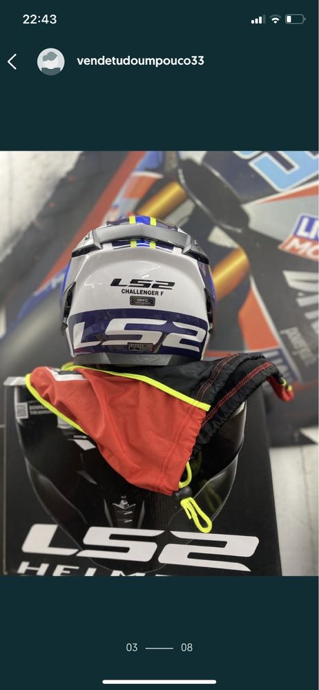 Capacete ls2 NOVO