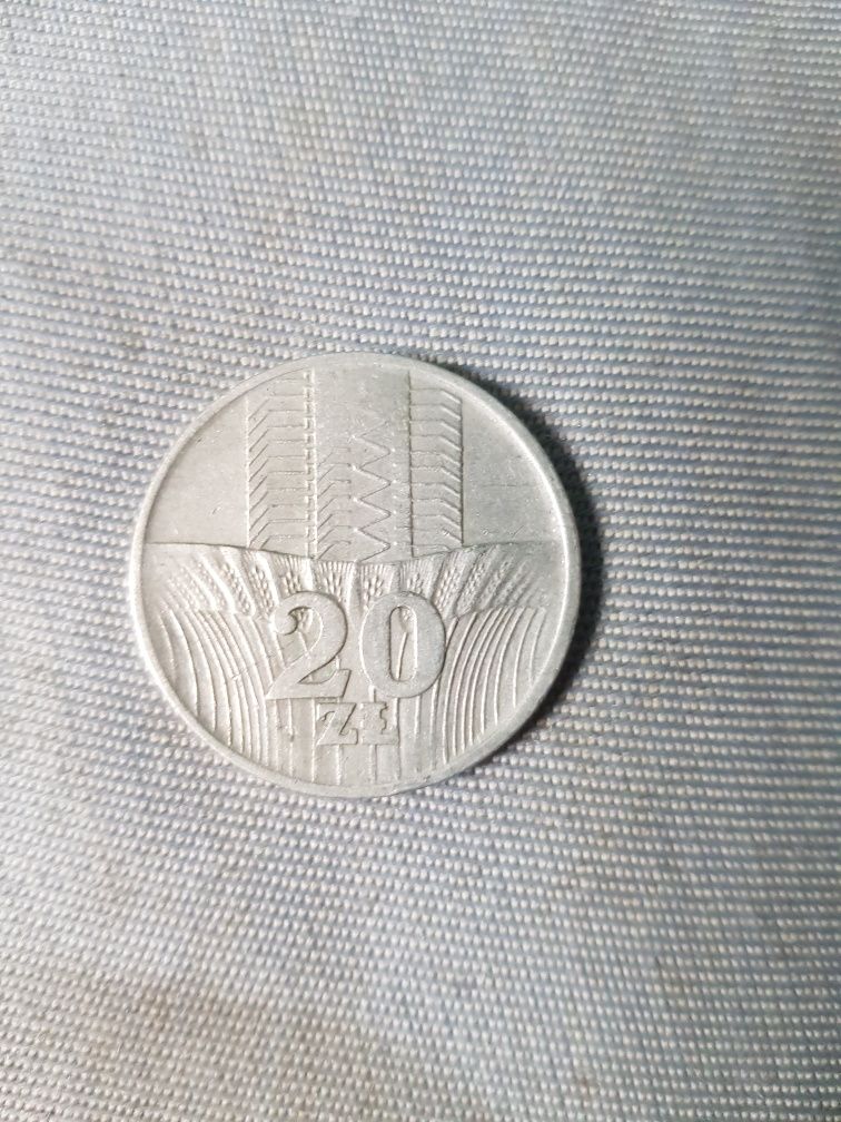 20 zł bez znaku mennicy 1973 rok