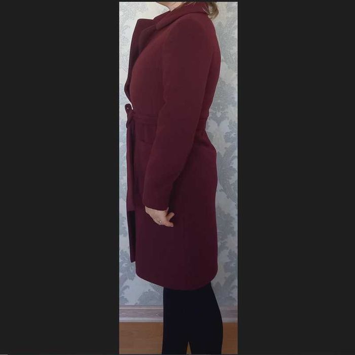 Пальто Марсала 80% шерсть