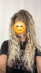Peruka blond smokey afro loki włosy kręcone naturalny look