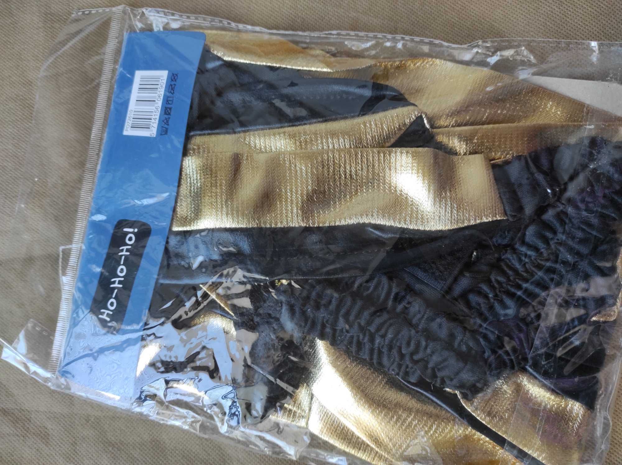 mankini strój Borta złoto czarne one size