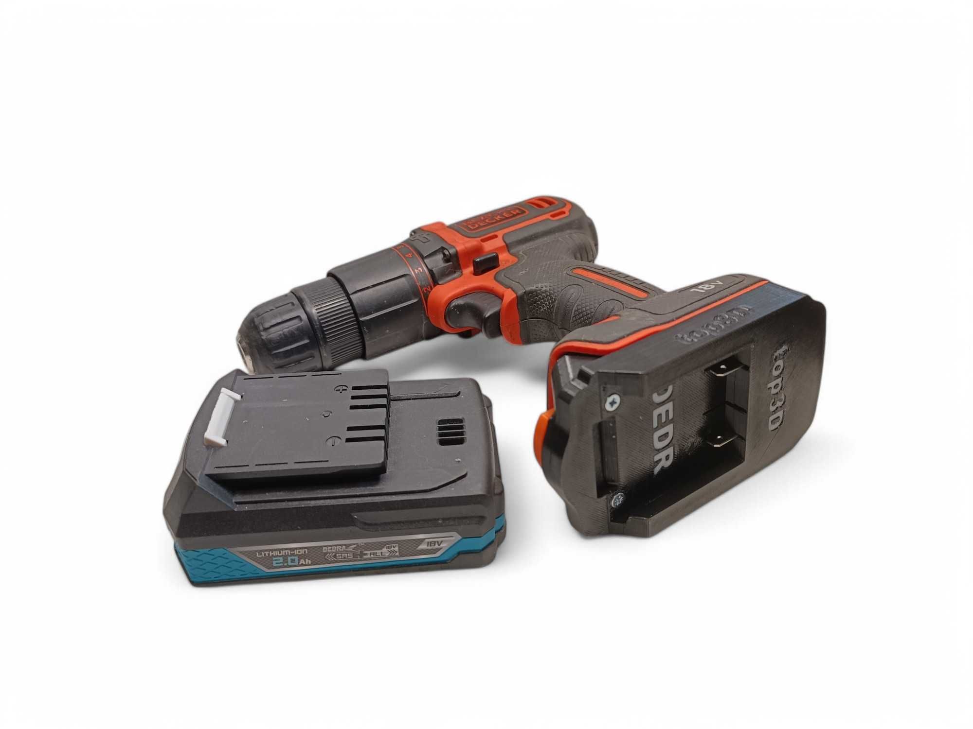 Adapter Black Decker na baterie Dedra SAS przejściówka