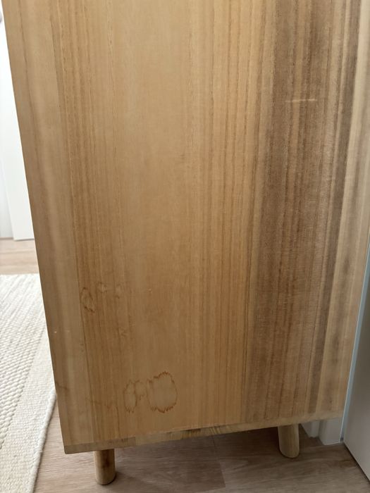 Aparador com gavetas Ralik Wood - Cor : Madeira Natural