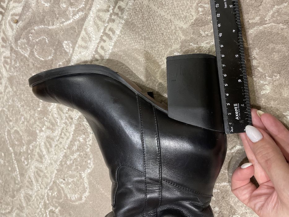 чоботи сапожки сапоги шкіряні зимові 39р