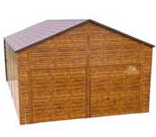 GARAŻ BLASZANY 7m x 12m 2x Brama Uchylna Drzwi Blachodachówka GB236