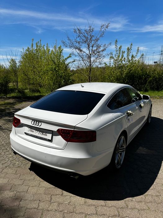 Auto do ślubu białe Audi A5 S-line!