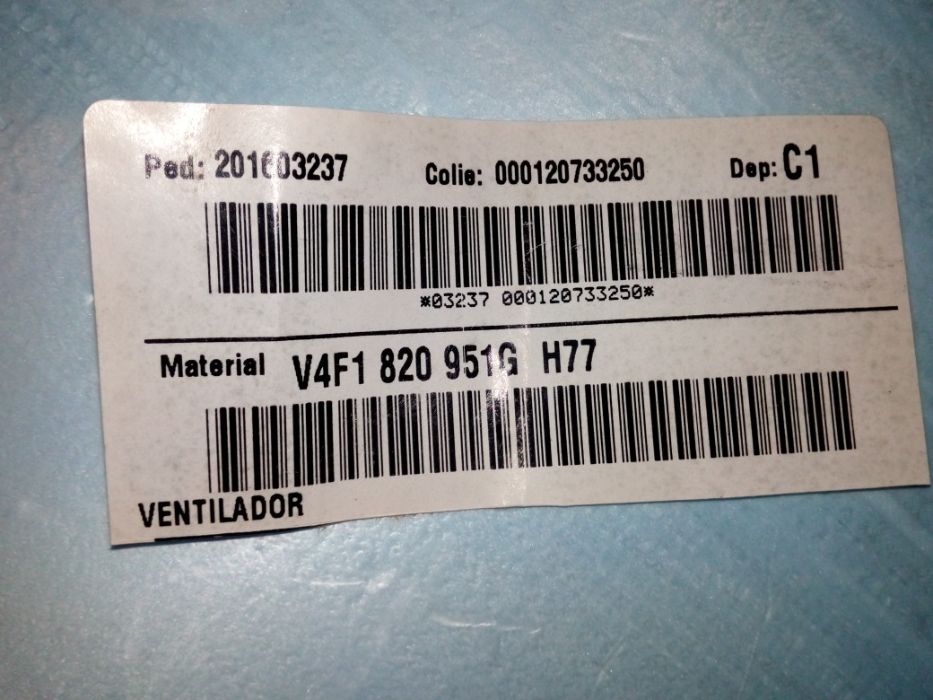 Difusor/ Ventilhador central Audi A6 4F