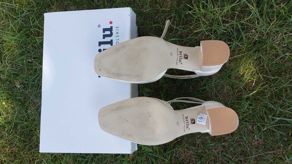 buty ślubne Brilu., rozm. 40