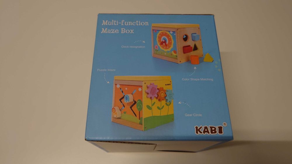 Drewniana interaktywna kostka Kabi