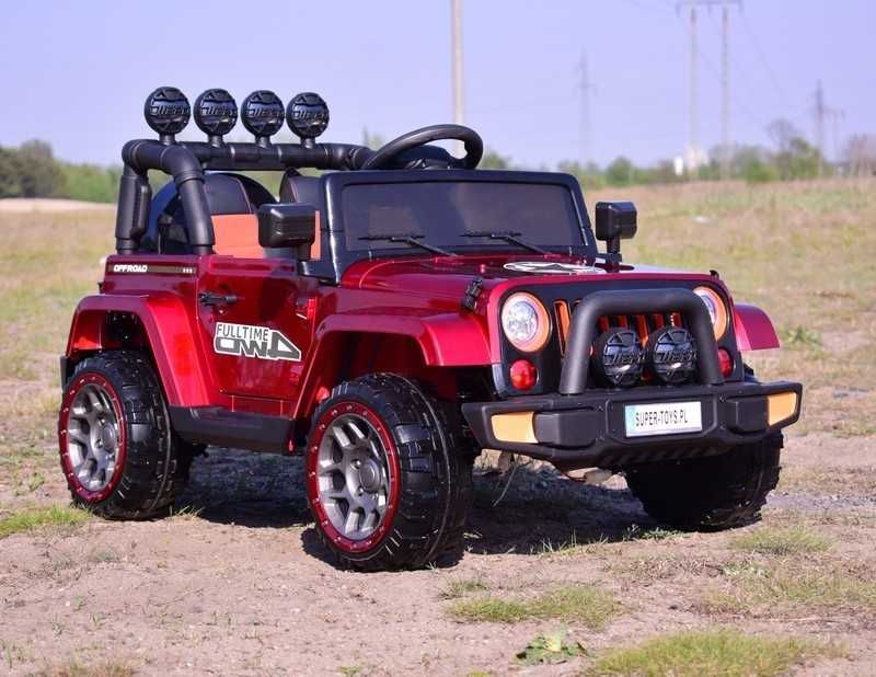 Auto samochód pojazd na akumulator JEEP FULLTIME 4x4 funkcja bujania