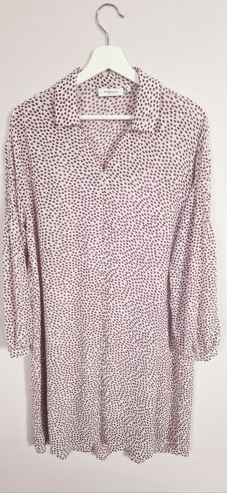 Lawendowa letnia sukienka w kropki groszki MSCH Copenhagen S/M - L