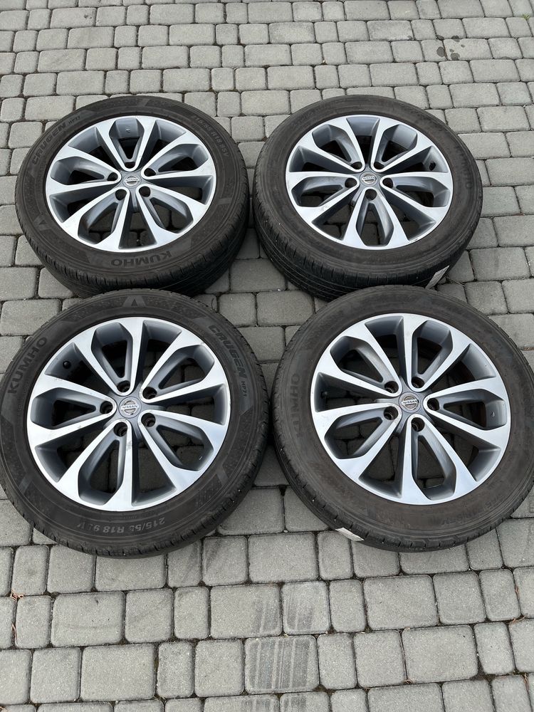 Alufelgi 5x114,3 18 cali Nissan Qashqai X-trail Juke opony 215/55/18