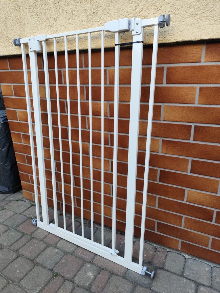 Wysoka biała bramka dla psów Tiaki 104 cm wys.