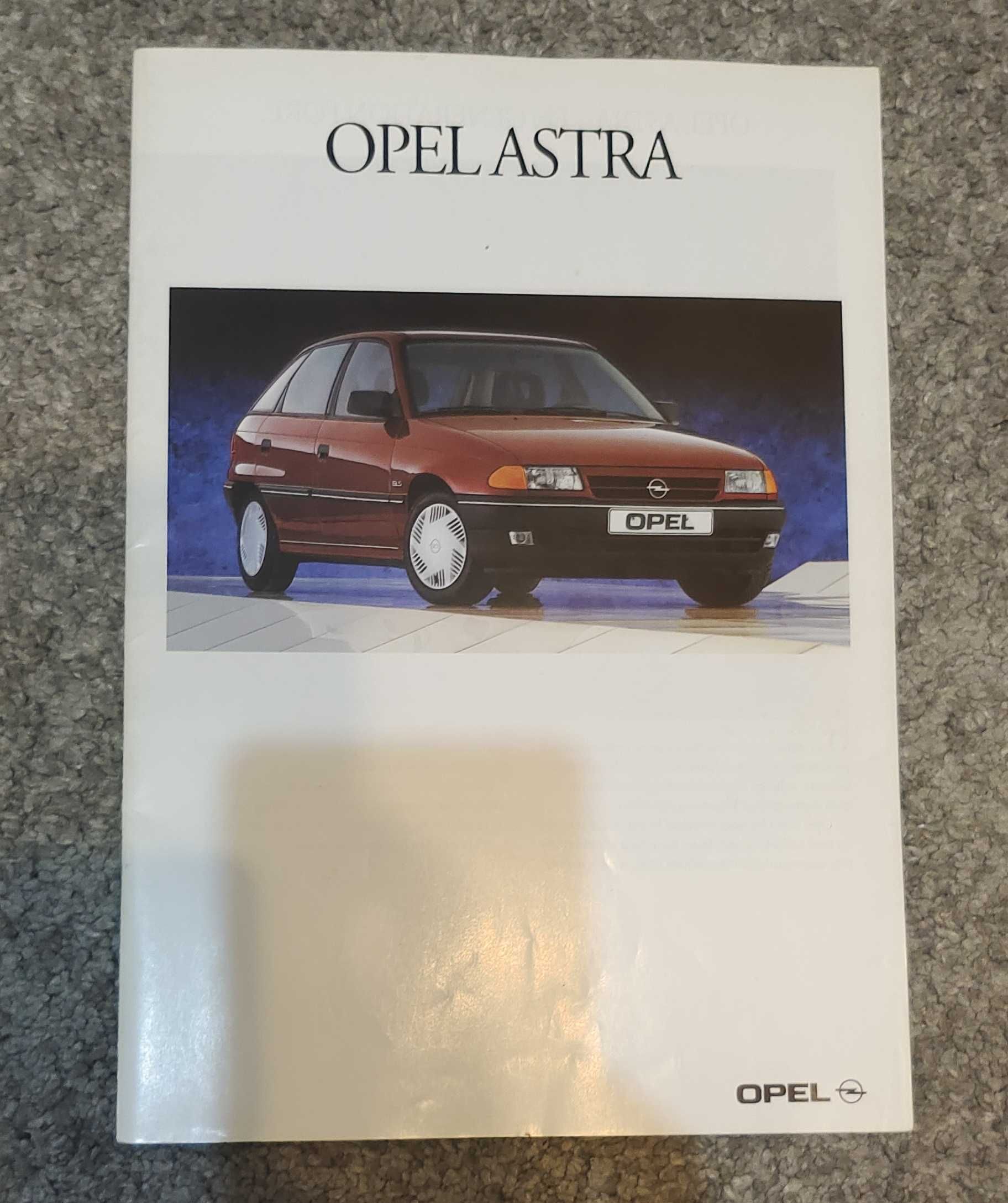Prospekt Opel Astra 1991 r.