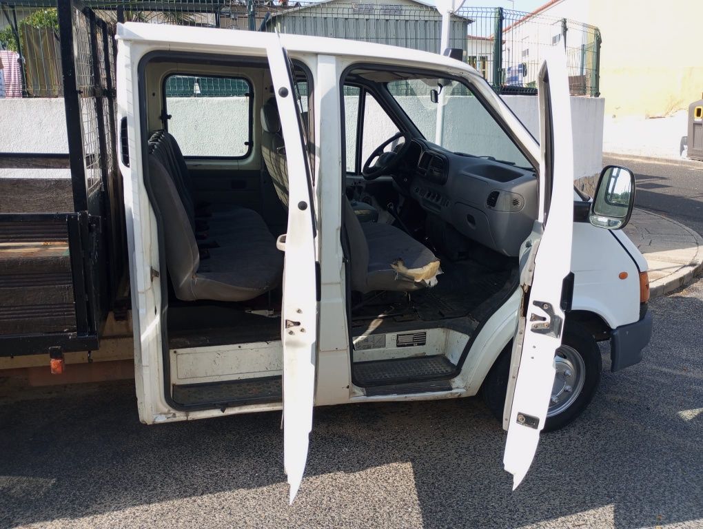 Ford transit caixa aberta 7  lugares