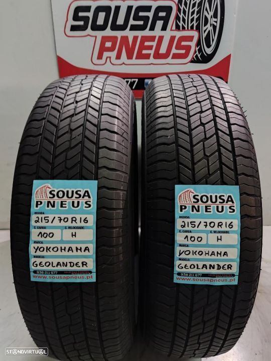 2 pneus semi novos 215-70r16 yokohama - oferta dos portes 120 EUROS