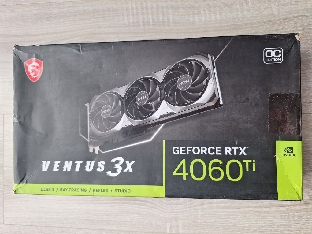 MSI GeForce RTX4060Ti Ventus 3X 8GB GDDR6