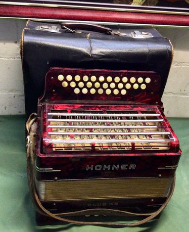 Hohner Club III B F Akordeon stary Vintage antyk