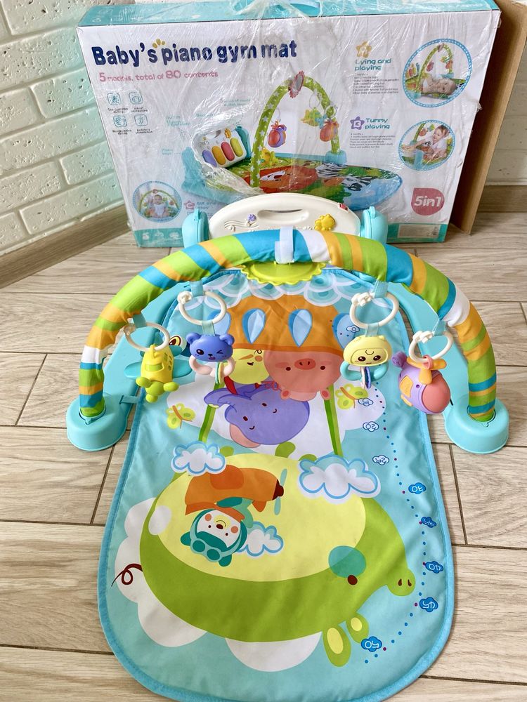 Килимок для немовлят з піаніно Baby's piano gym mat