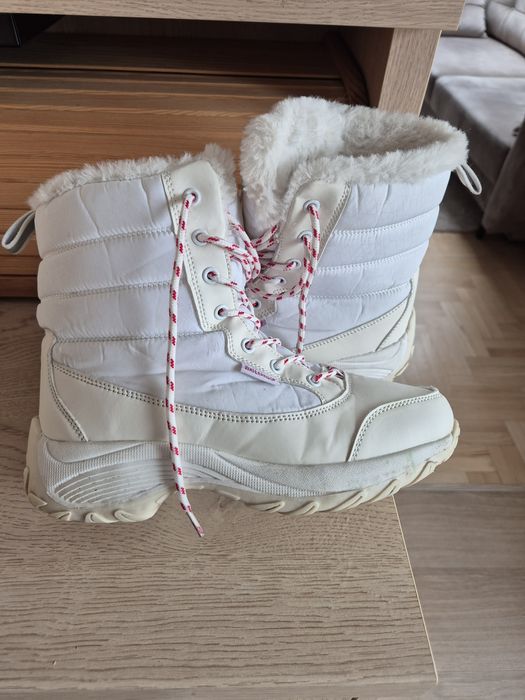 Piękne śniegowce buty zimowe damskie nieprzemakalne włoskie 38