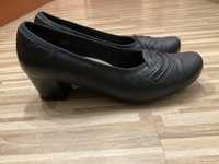 Buty damskie skorzane czarne pulso rozmiar 39